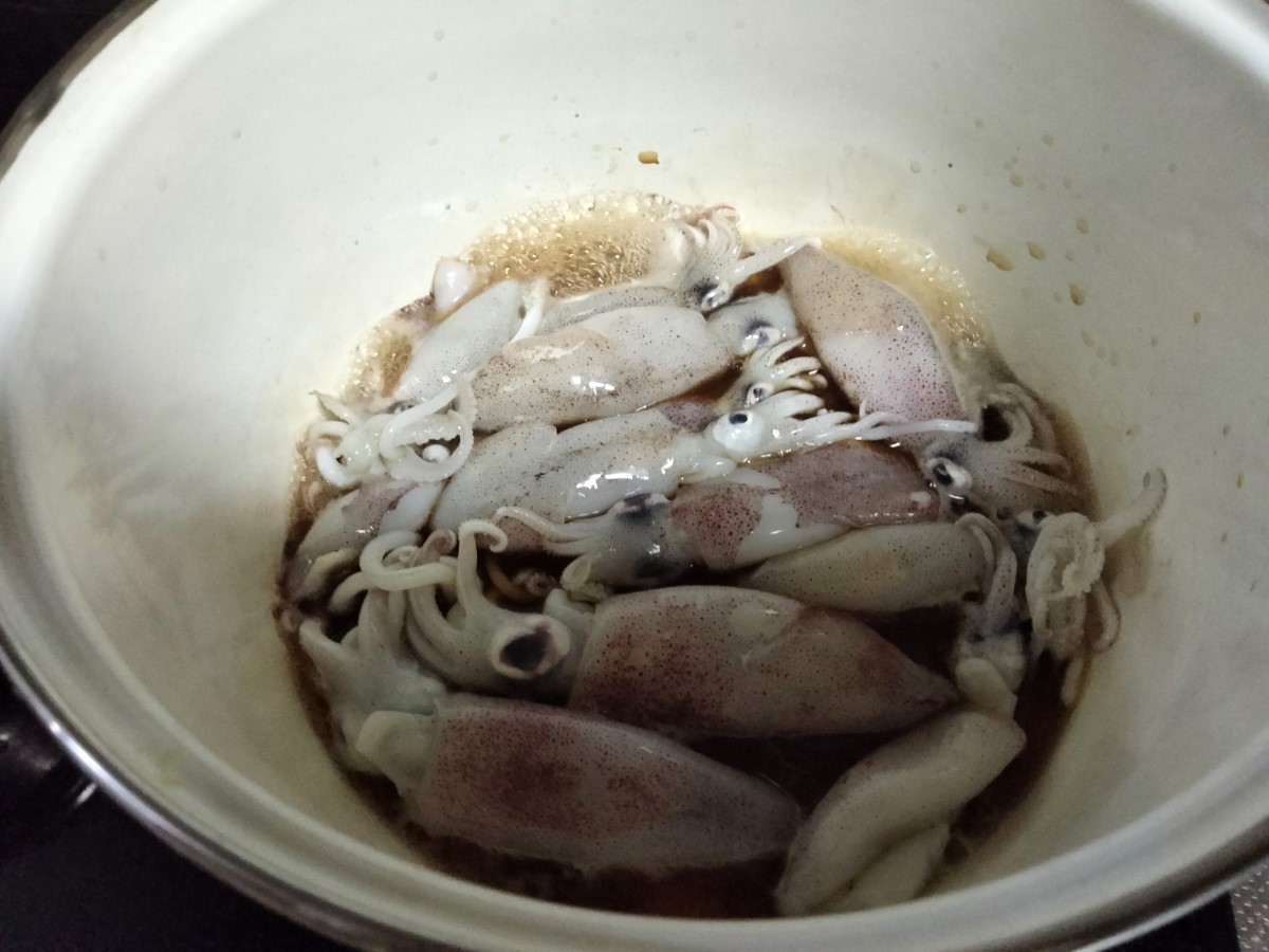 ヒイカの煮つけ