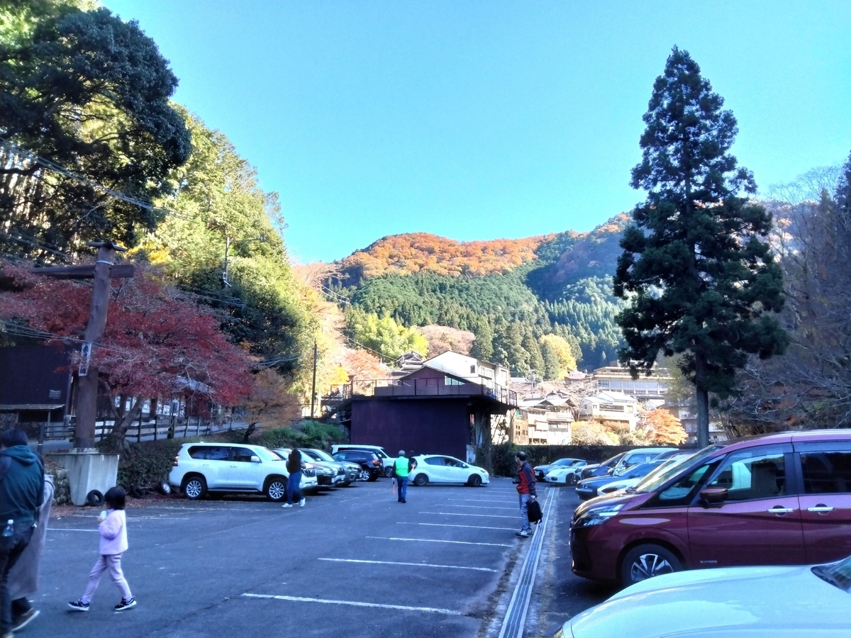 赤目四十八滝の駐車場