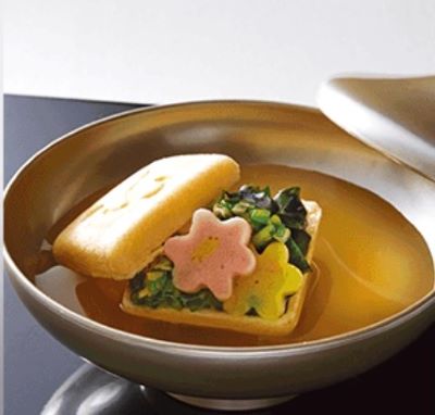 最中の皮のお吸い物