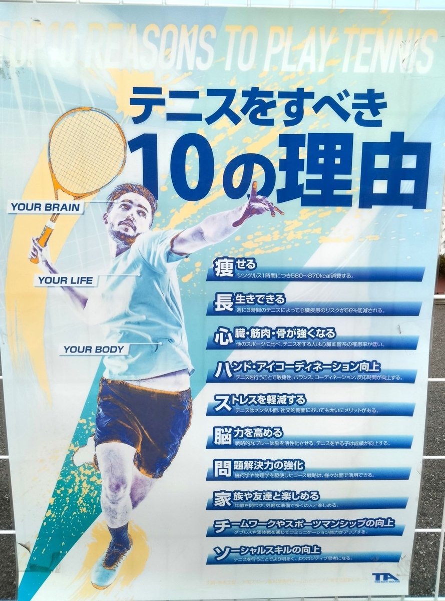 テニスをすべき10の理由