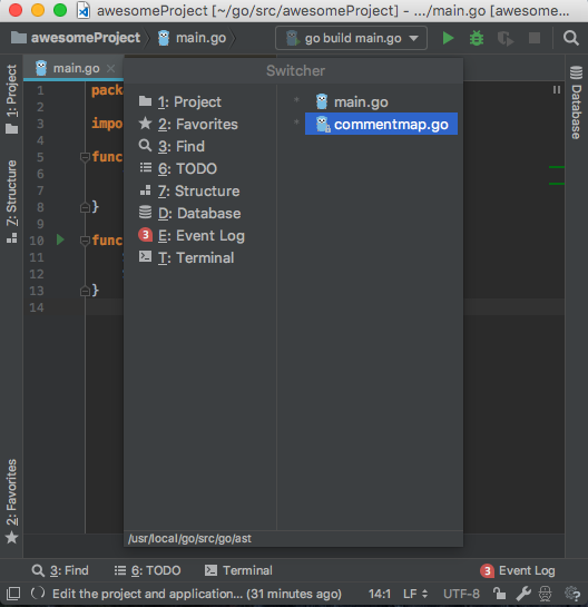 Intellij Idea プロジェクト内移動を使いこなす ぺい