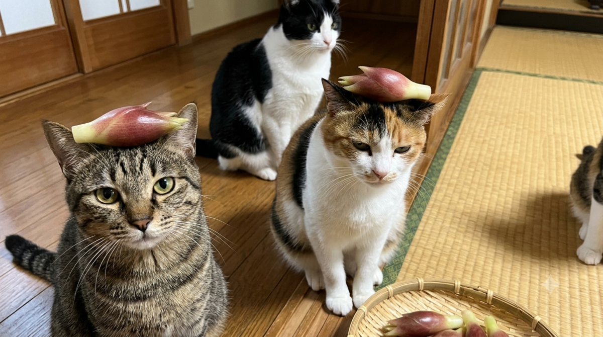 Gemini　猫　ミョウガ