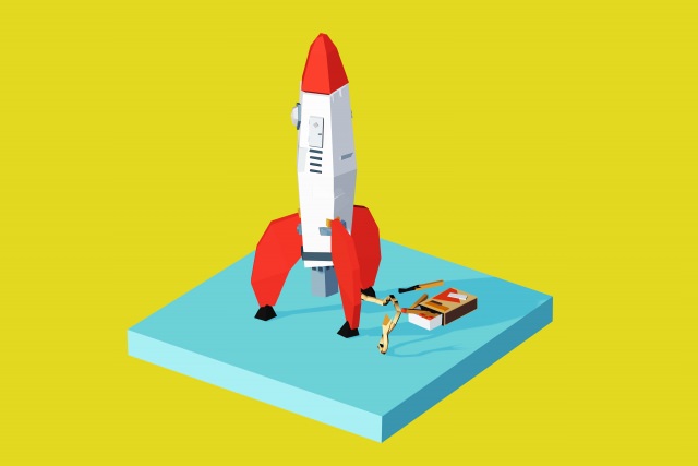ロケットのイラスト