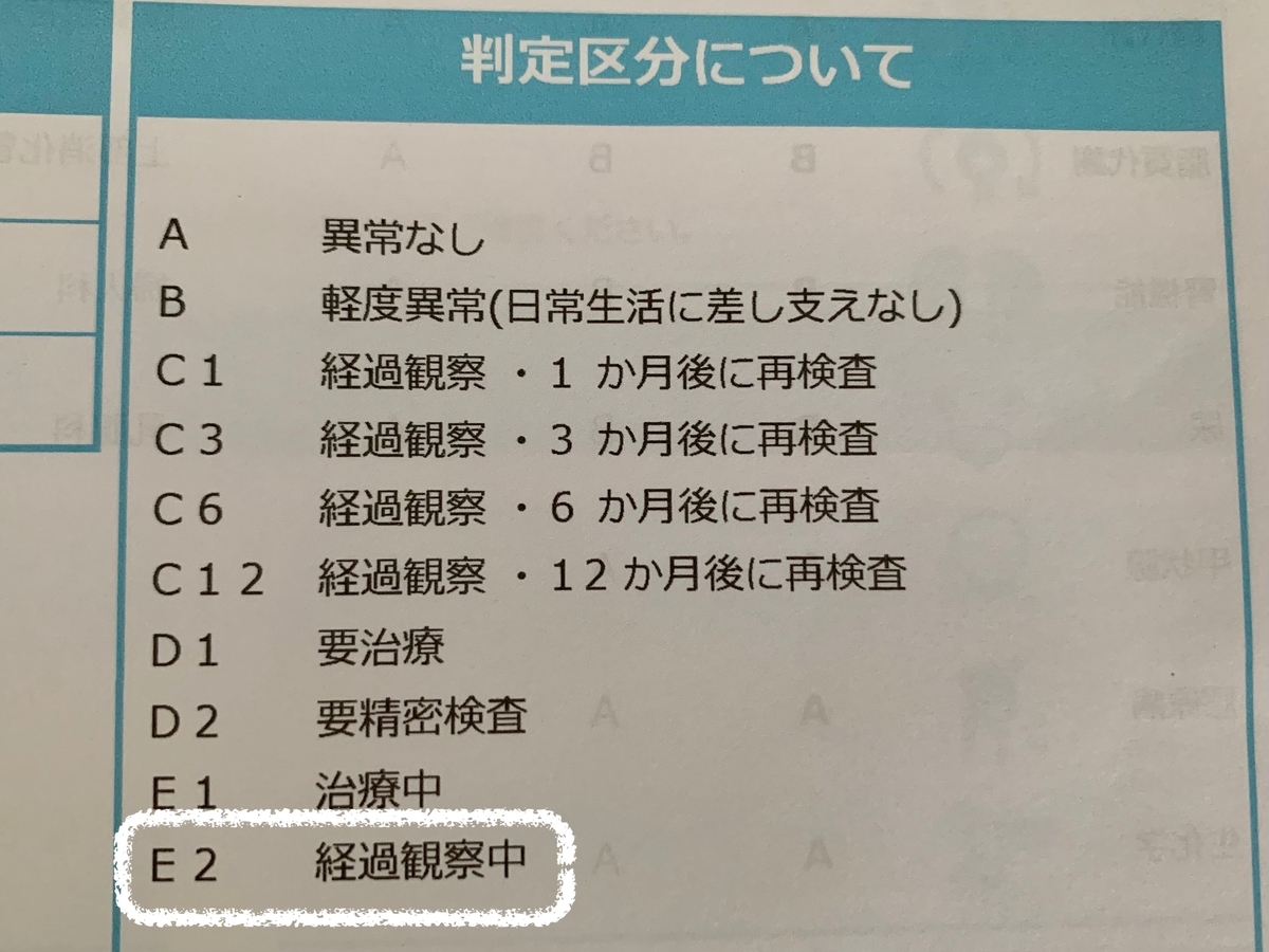 飼い主の健康診断の結果2