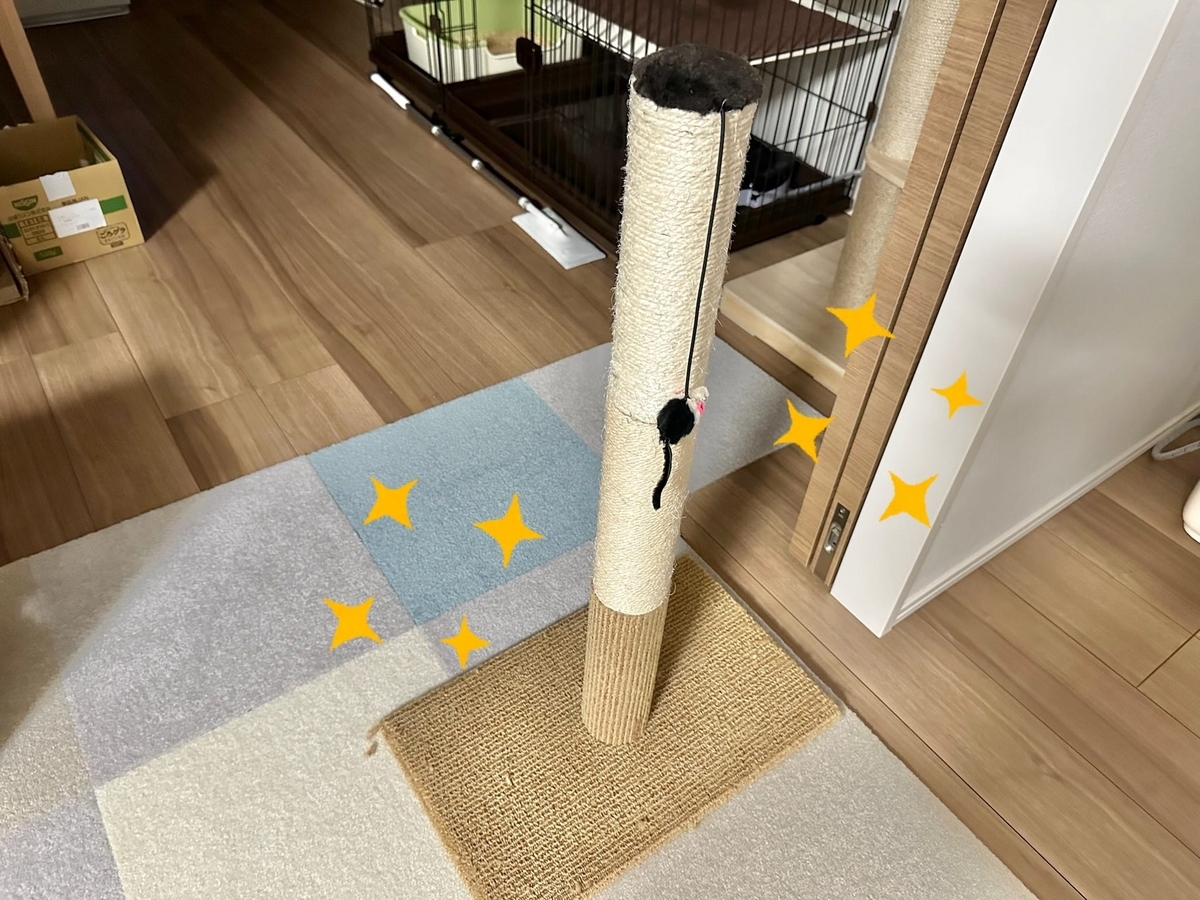 新しい爪とぎタワー