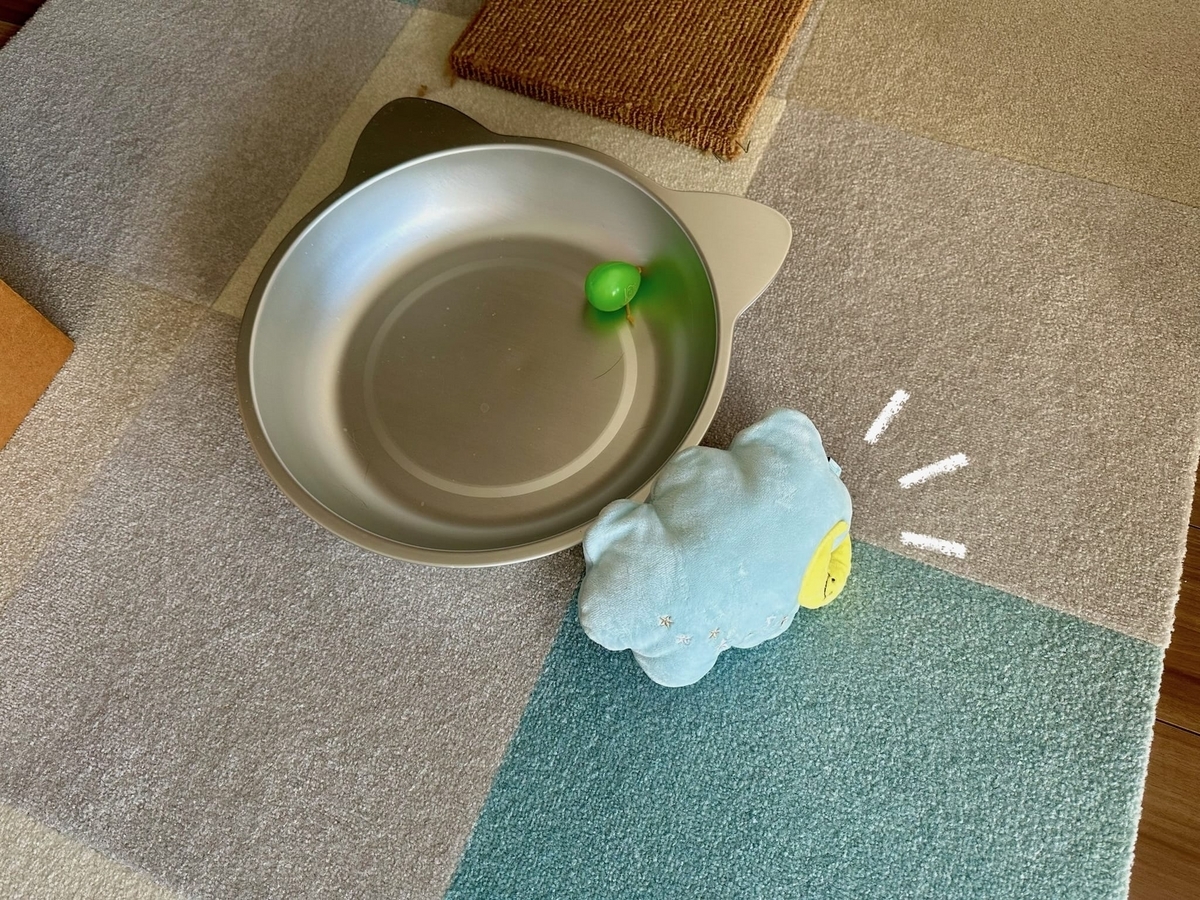 落ちてるクッション