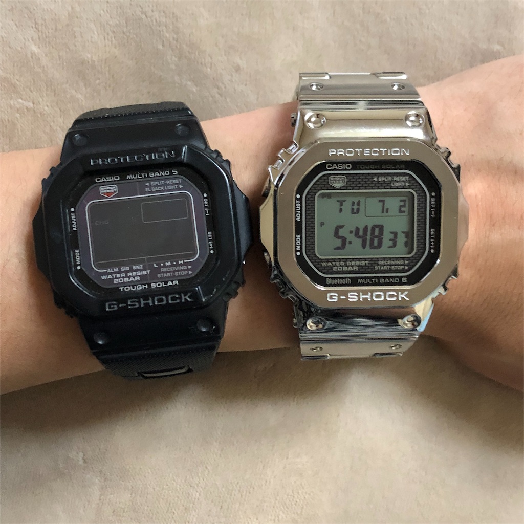 G-SHOCK フルメタルシルバー GMW-B5000D-1JF 2個セット