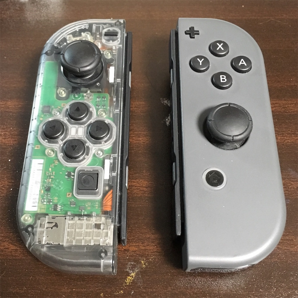 ジョイコンをスケルトン仕様にする (左編) - 備忘録台帳