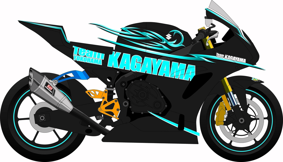 Team KAGAYAMA GSX-R用レプリカステッカー - RIDEWIN from teamKAGAYAMA