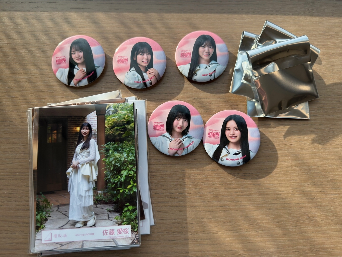 櫻坂46 四期生の新参者オフィシャルグッズを劇場まで買いに行ったよ