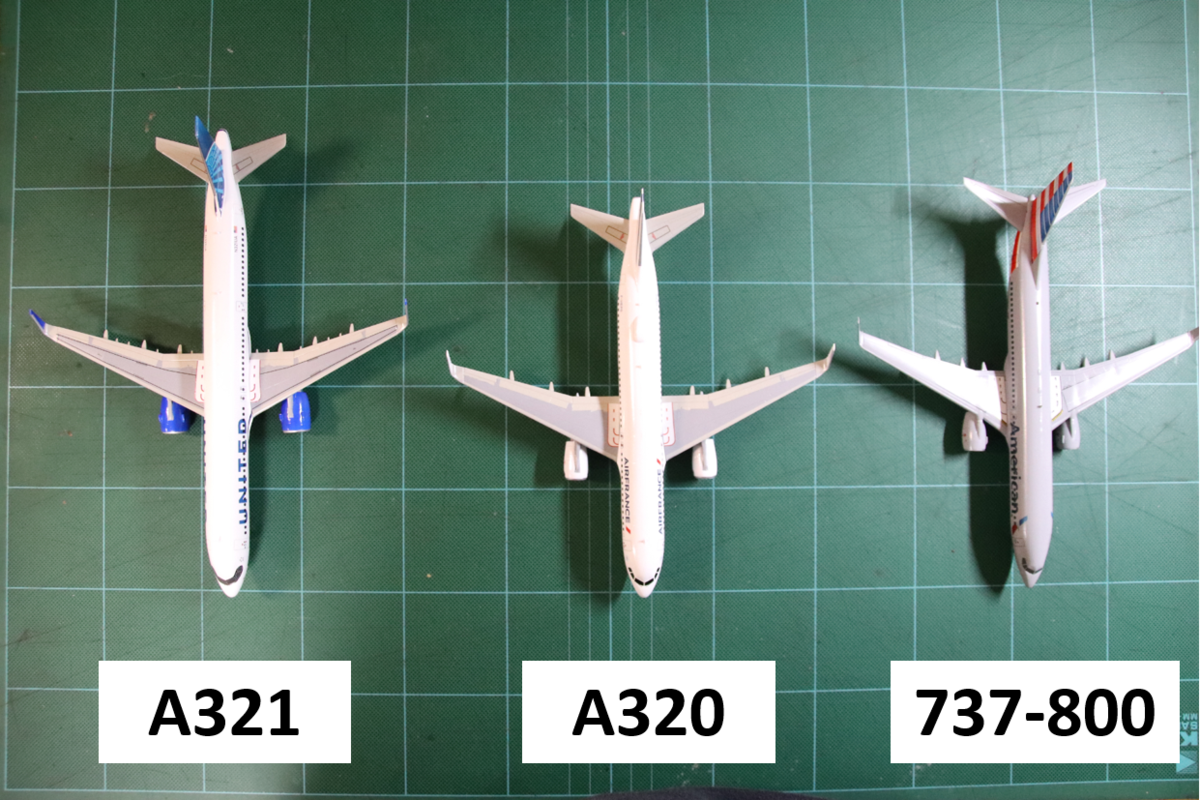 A320 A321 737比較してみた - のぞみの製作日記