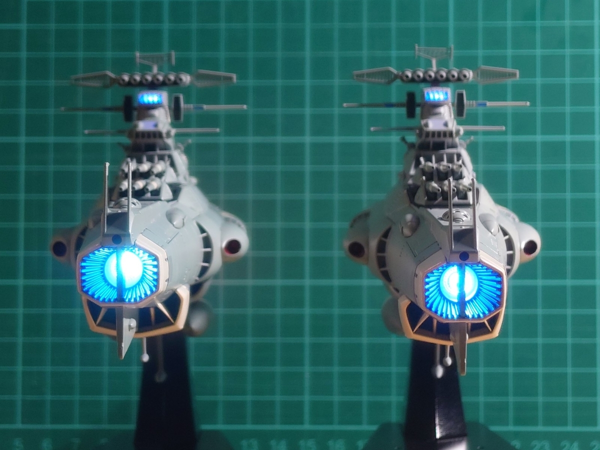 宇宙戦艦ヤマト2199 ドレッドノート2202 1/1000塗装完成品ジャンク バンダイ 1/1000 地球防衛軍「ドレッドノート」 完成品 BANDAI