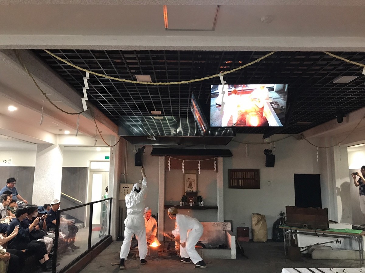 鍛錬実演の様子