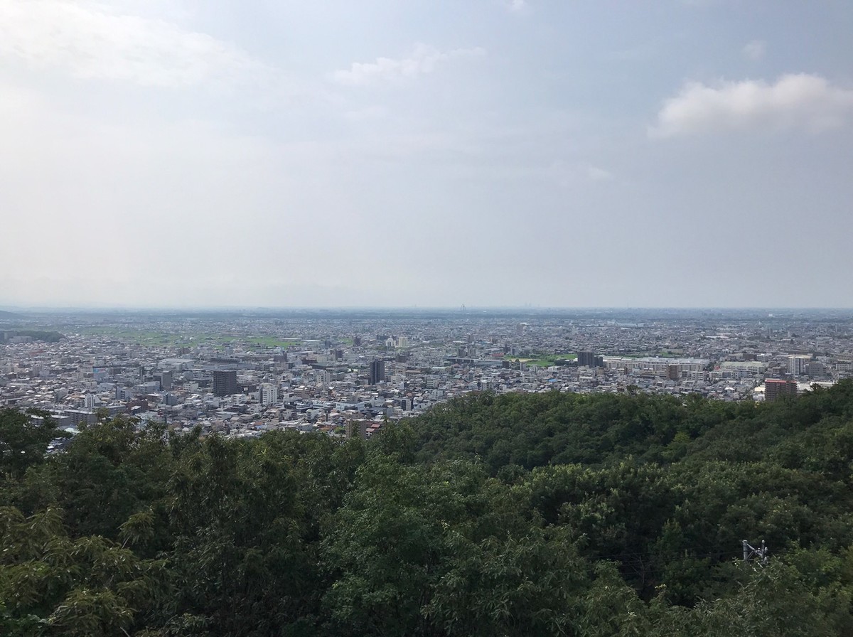 岐阜市内を一望