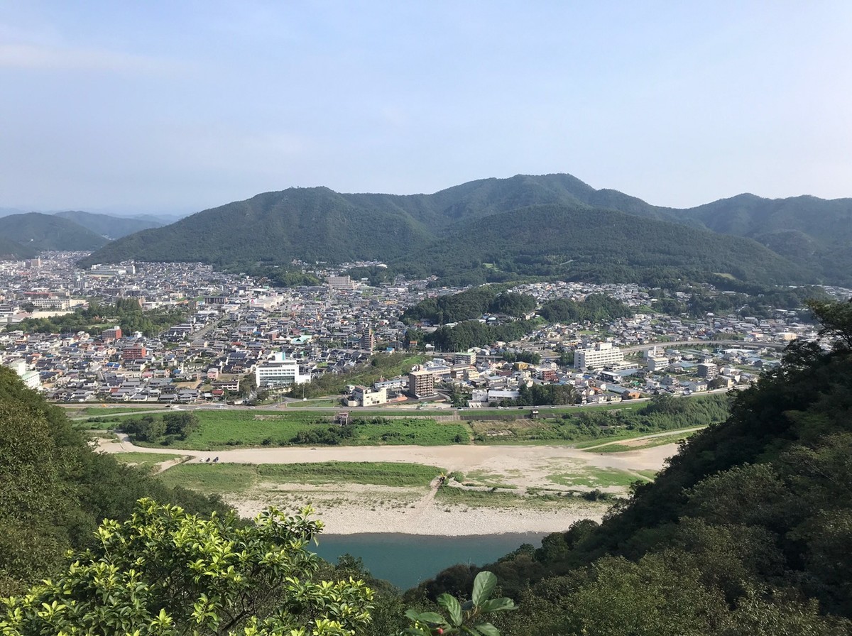 木々の合間から見える景色
