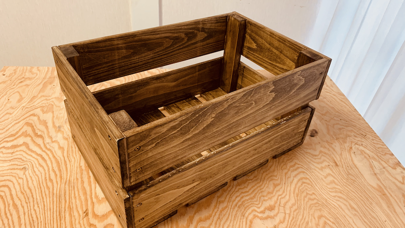 Diy すのこ材で作る木箱 05 てさぐり6畳diyブログ
