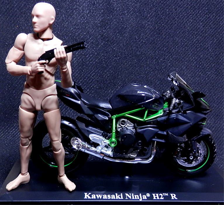 ミニカー（ミニバイク）「マイスト 1/12 カワサキ ニンジャ H2R
