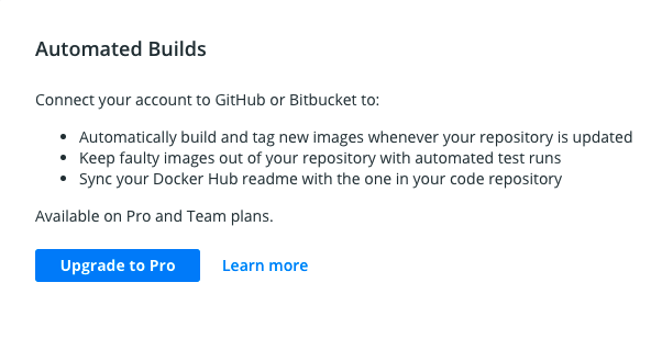 無料アカウントでのAutobuilds利用は廃止