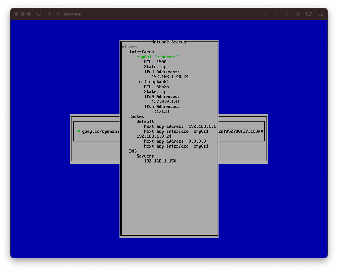 NetworkManager TUIのネットワークステータス