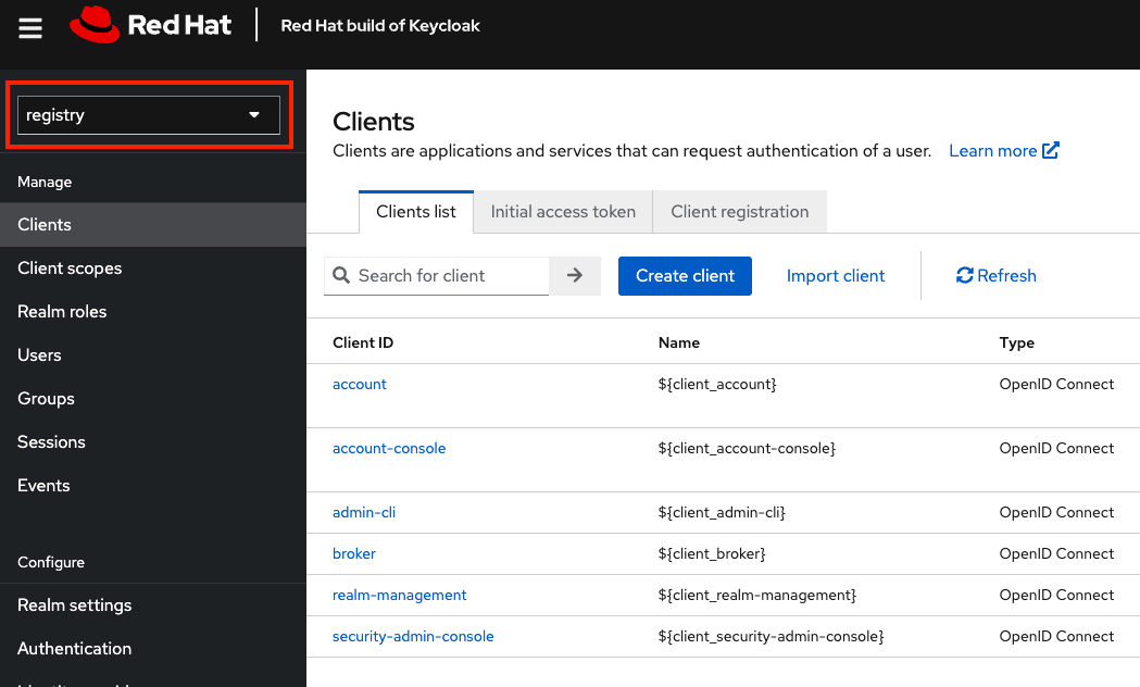Clientsの一覧画面