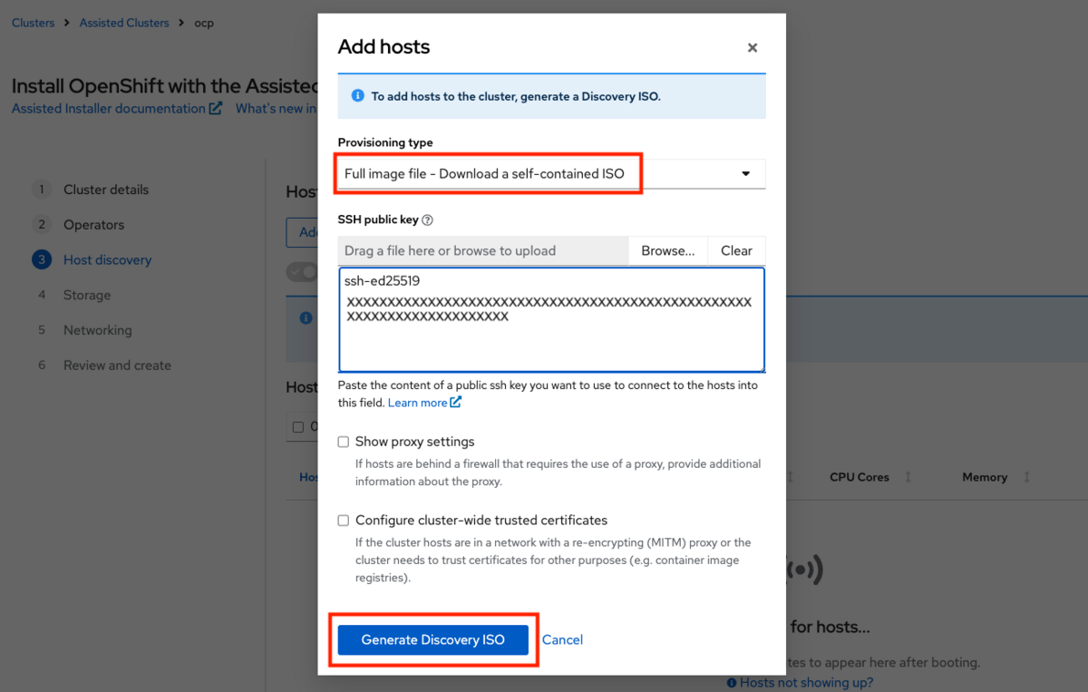 Full image fileを選択し、ISOファイルを作成する