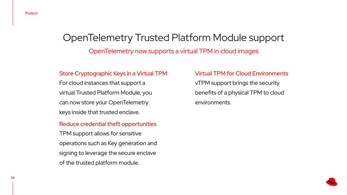 OpenTelemetry Trusted Platform Module support