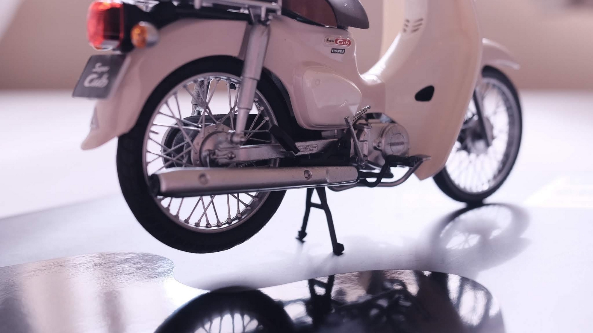 フジミ 1/12 NEXT ホンダ スーパーカブ110（バージンベージュ） 完成