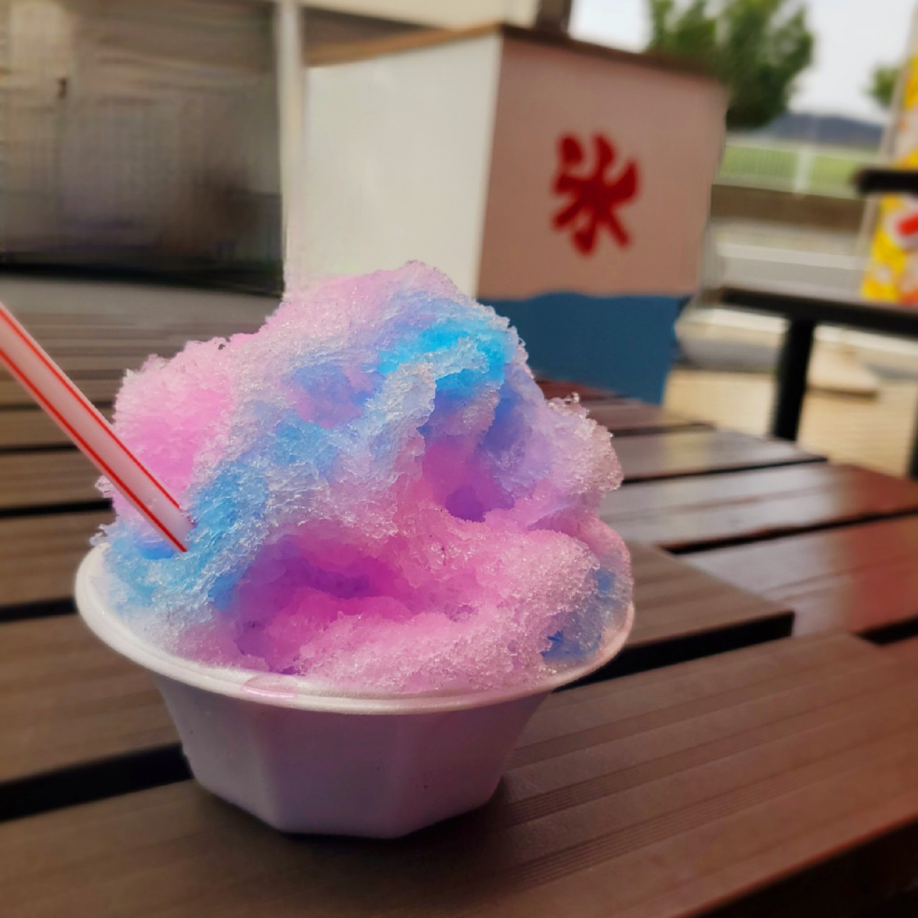 かき氷のようす