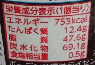 レディーボーデン チョコレートカロリー