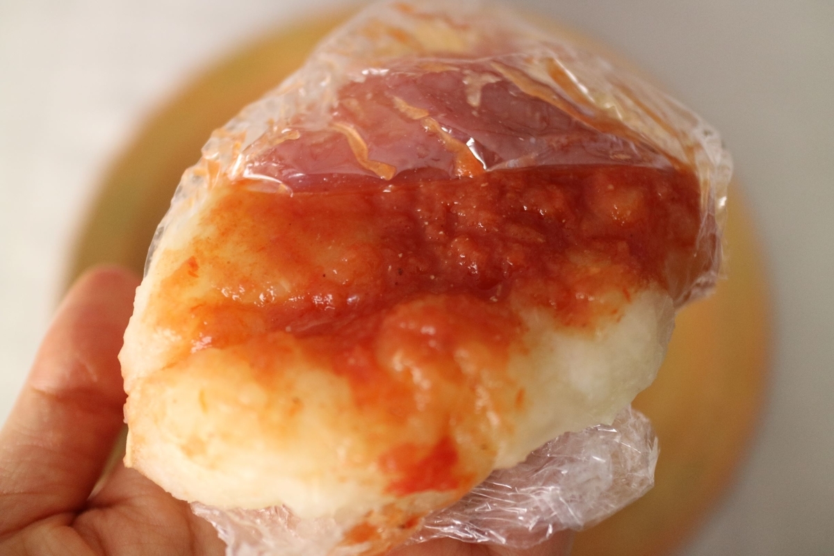 ©JO‘  マッシュキャッサバ（トマトソース入り） / Yuca cocida con salsa de tomate