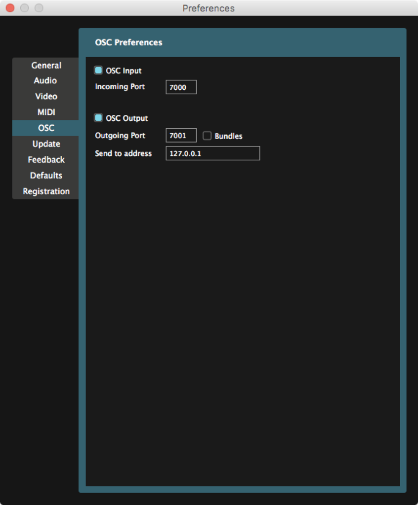 Resolume Preferences