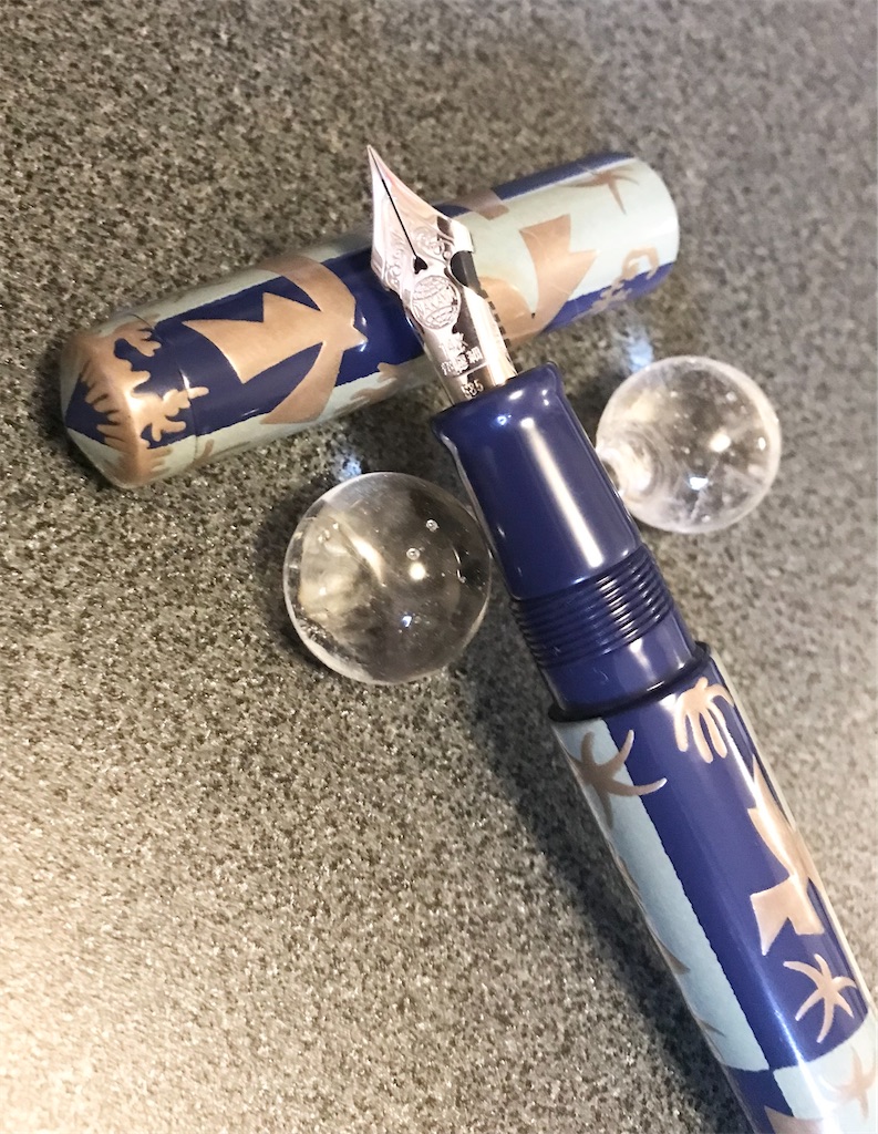希少【NAKAYA】中屋万年筆　ライターモデル ピッコロ ポリネシアの空 NAKAYA】中屋万年筆 ライターモデル ピッコロ ポリネシアの空 - toco's