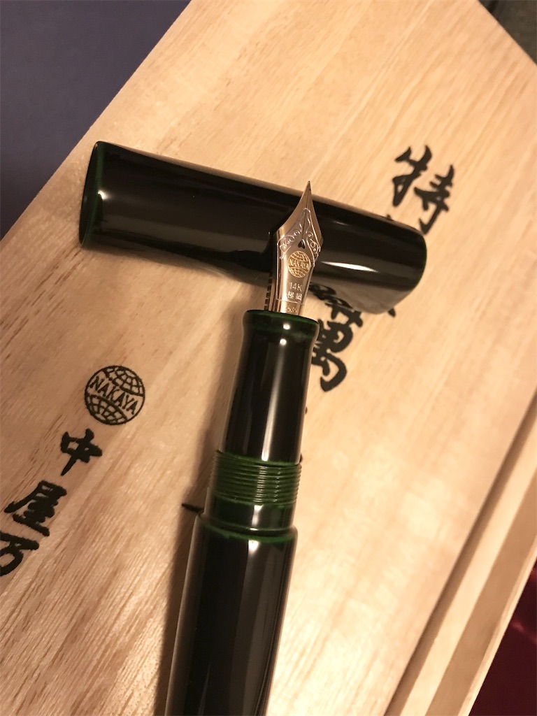 中屋万年筆 緑溜 中屋万年筆 十角 シガー 緑溜 | 筆記具専門店キングダムノート