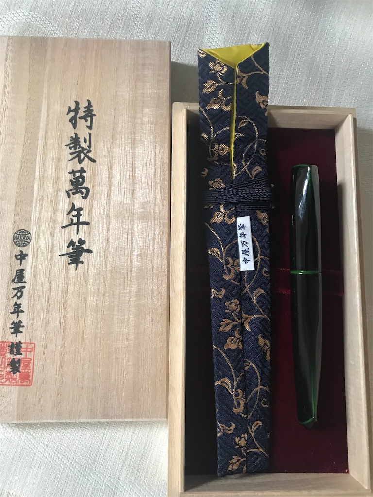 NAKAYA】中屋万年筆 緑溜 背びれ 2日目 - toco's blog