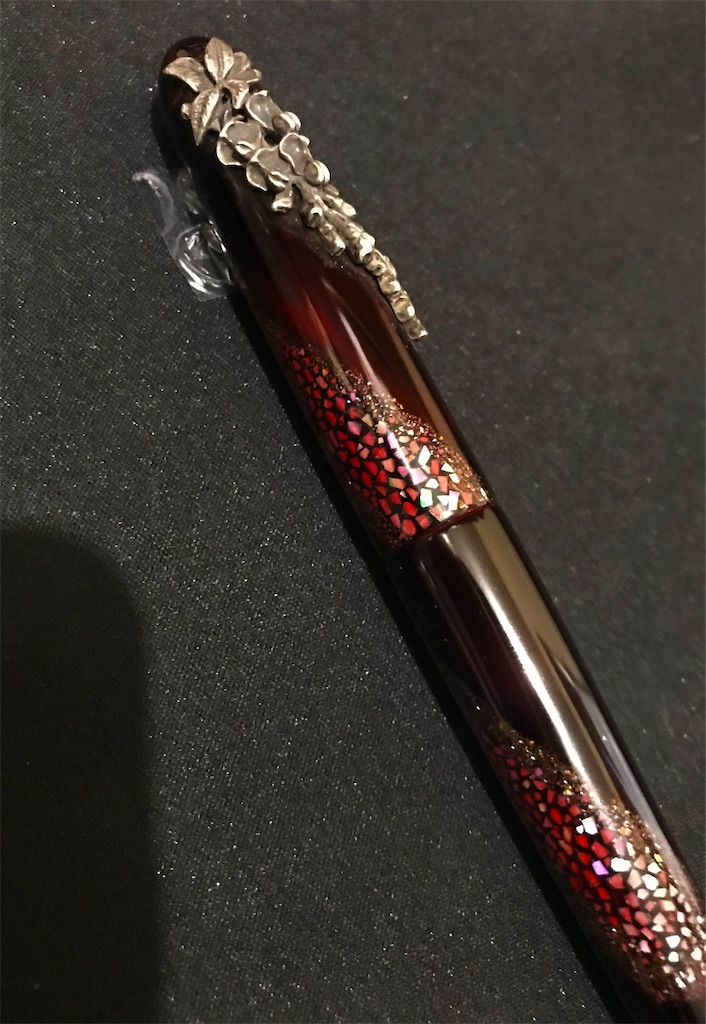 NAKAYA 】中屋万年筆 万年筆 ライターーモデル 螺鈿 天の川 ポータブル