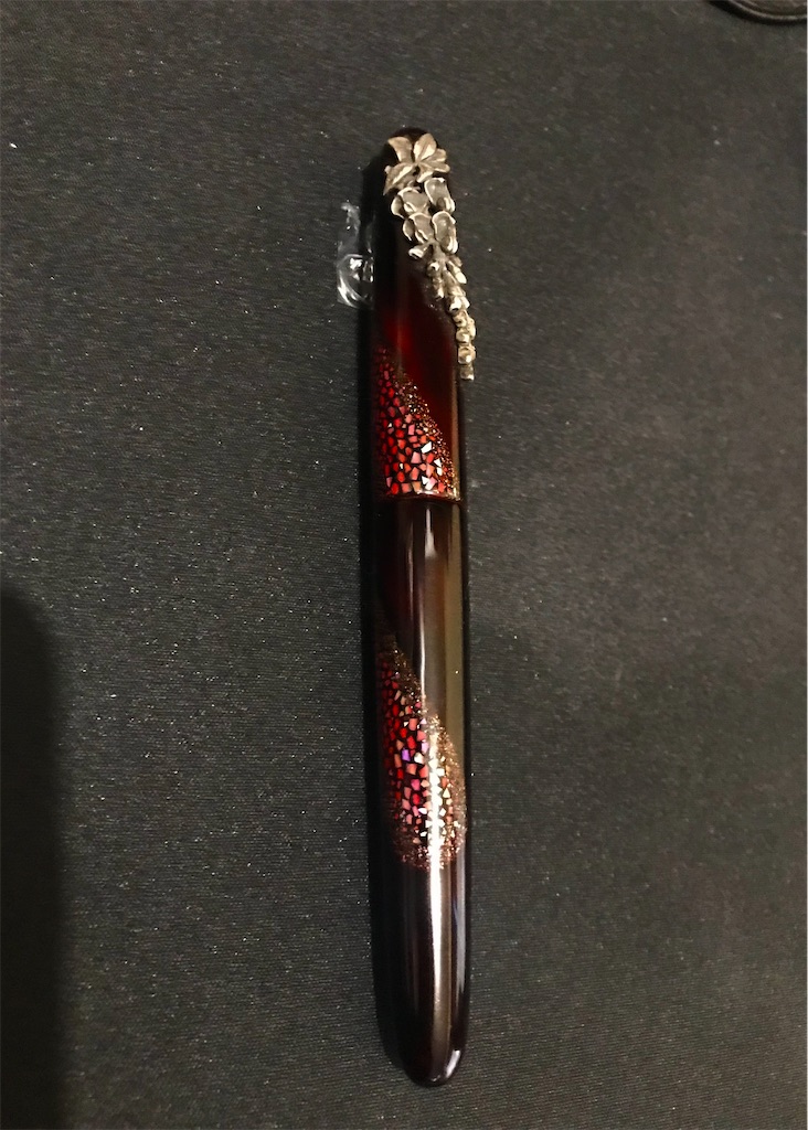 NAKAYA 】中屋万年筆 万年筆 ライターーモデル 螺鈿 天の川 ポータブル