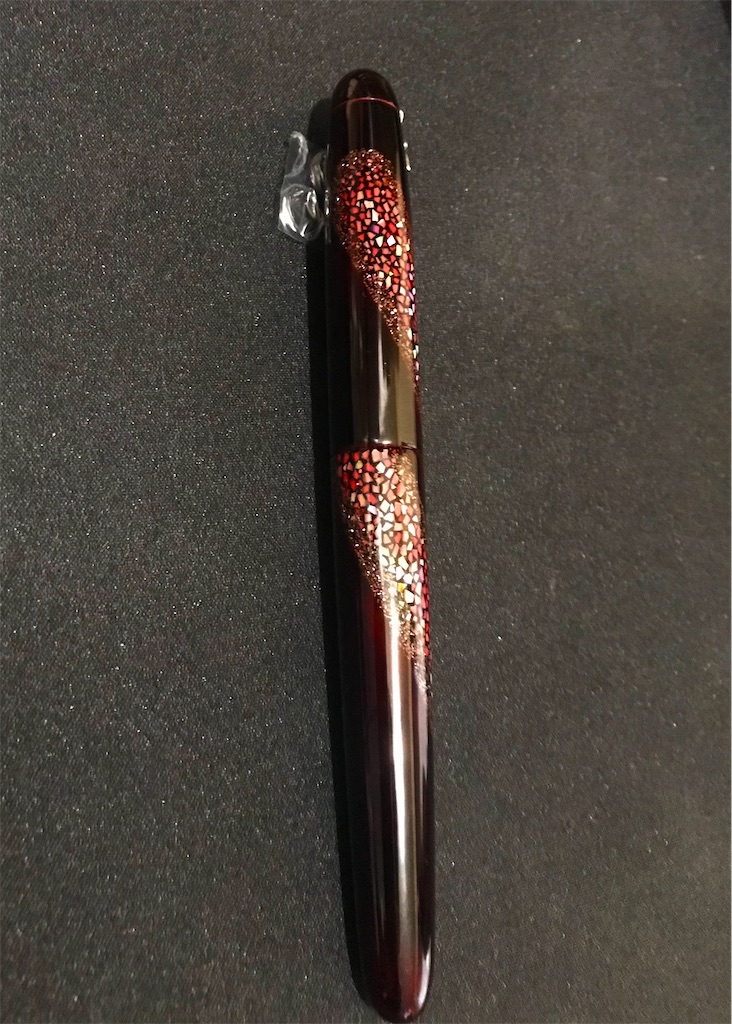 NAKAYA 】中屋万年筆 万年筆 ライターーモデル 螺鈿 天の川 ポータブル