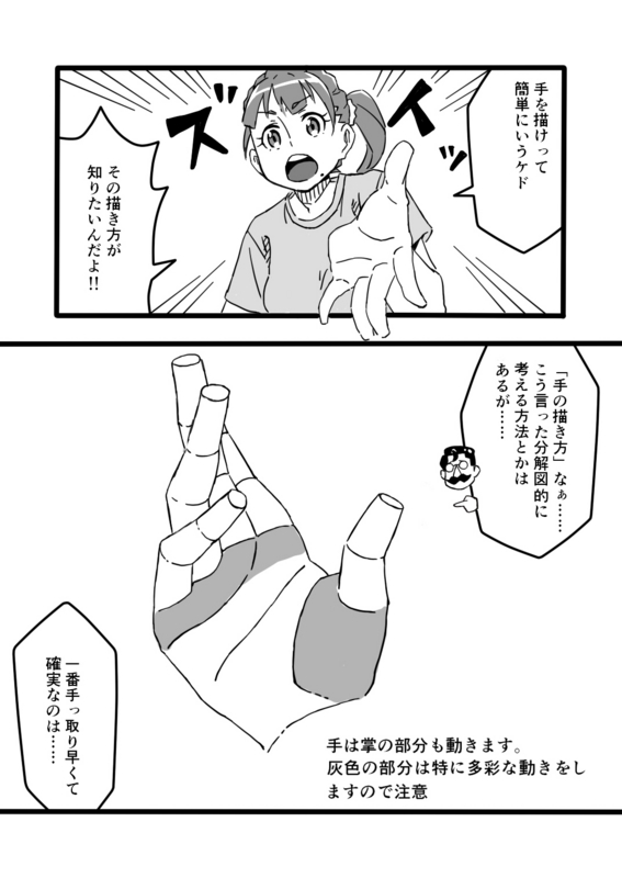 マンガ版キャラ絵の描き方基礎４ 腕のアタリを描こう 洞田創研究室