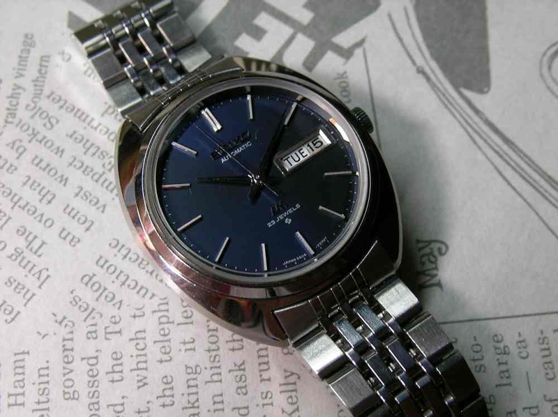 SEIKO セイコー/LM ロードマチック/自動巻メンズ23石5606-7150 セイコー ロードマチック 黒文字盤 23石 ワンピースケース 5606