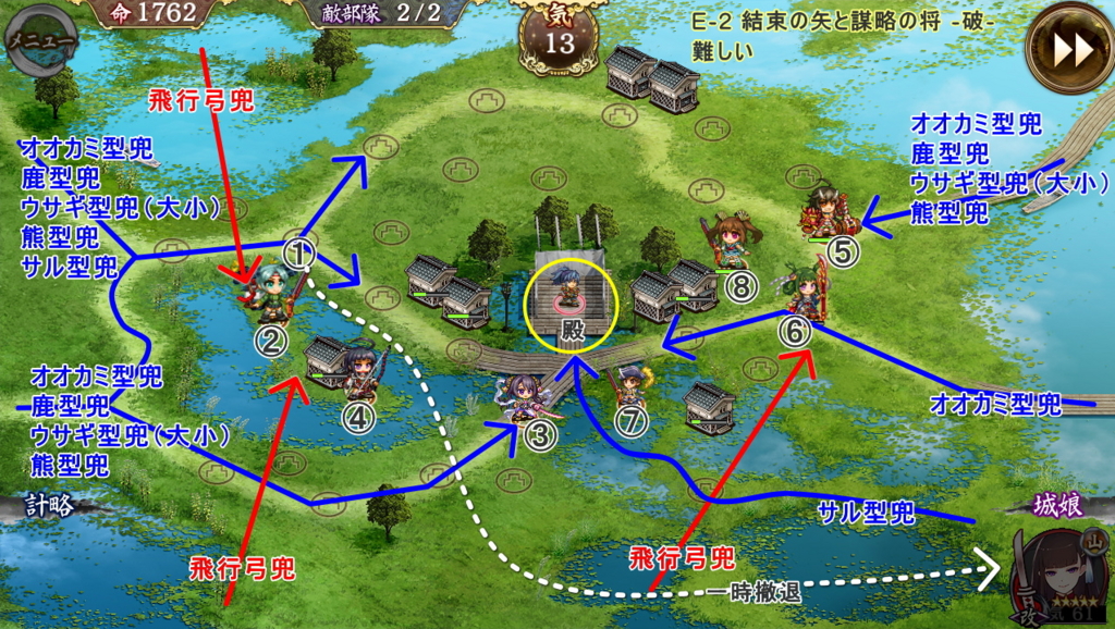 E 2 結束の矢と謀略の将 破 の攻略 城プロreはじめました