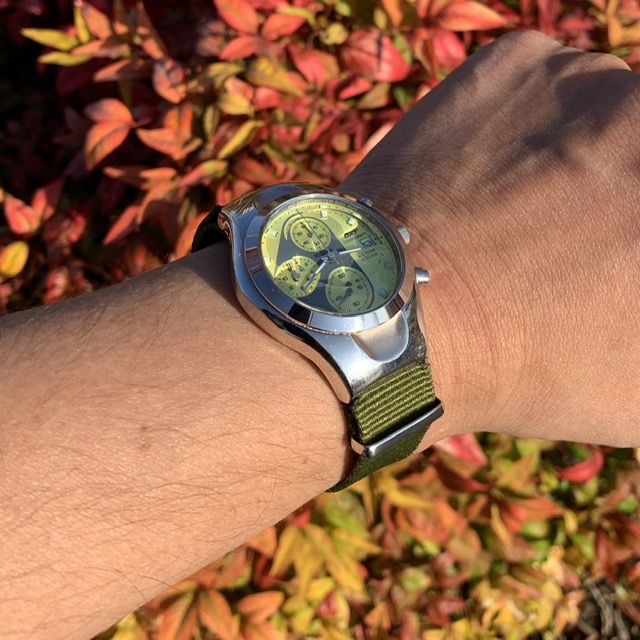 稼働 OXY クロノグラフ スペースジャック 0510-K12177CK CITIZEN OXY 