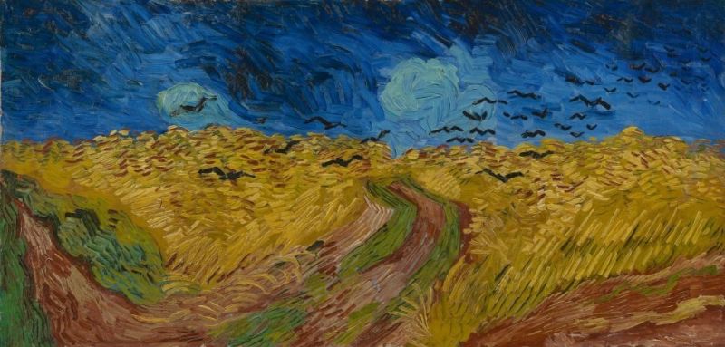 オーヴェルの城館のある日没の風景 ゴッホ Vincent Van Gogh