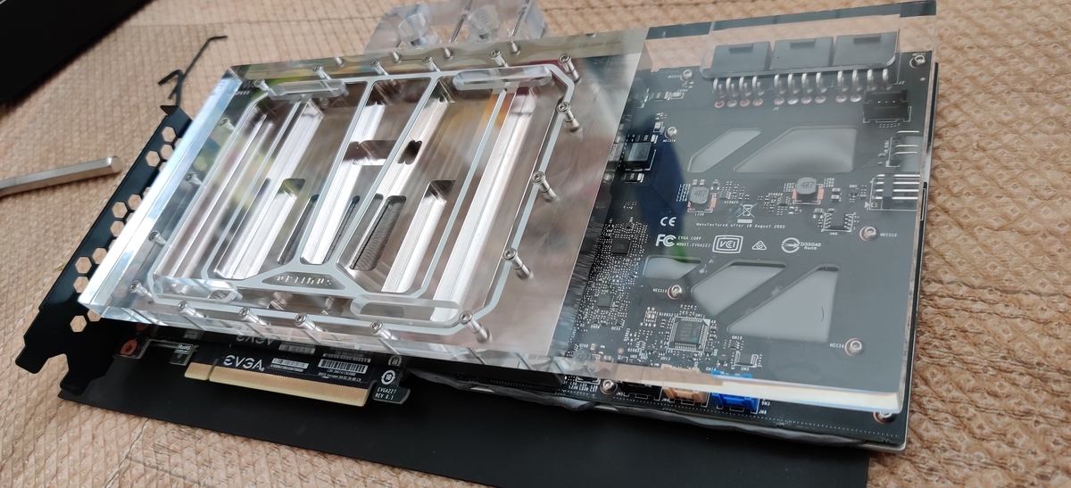 RTX3090水冷化！(Optimus Water Cooling GPUブロックに換装