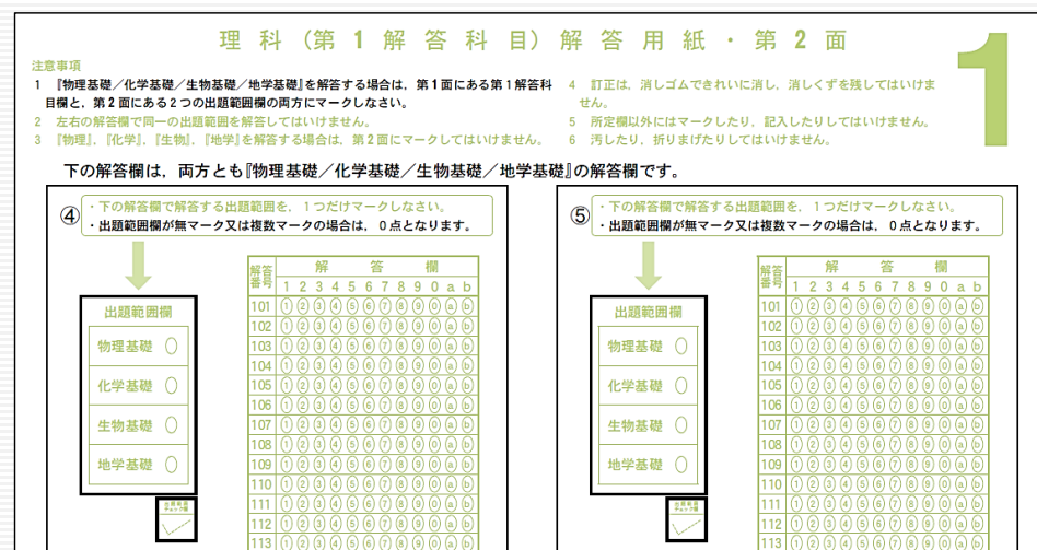 令和7年度共通テスト問題冊子 令和7年度共通テスト問題冊子