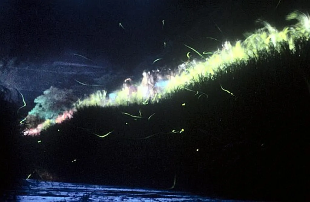 人工的な明かりで光ることができないホタル