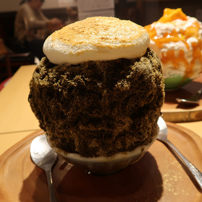 京都・つららのほうじ茶かき氷