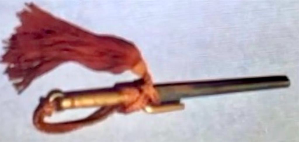 時代武具　十手　真鍮唐草装飾 時代武具 十手 真鍮唐草装飾