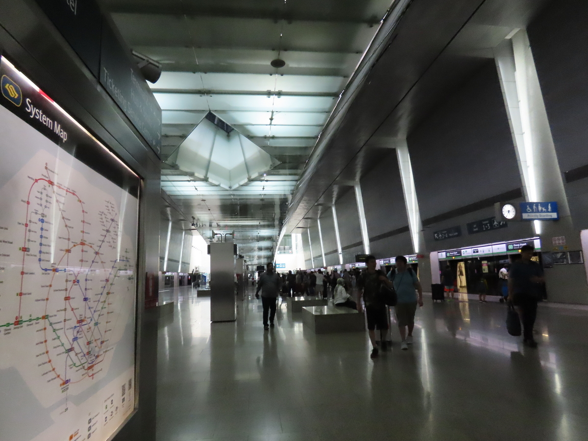 シンガポールMRTの路線図