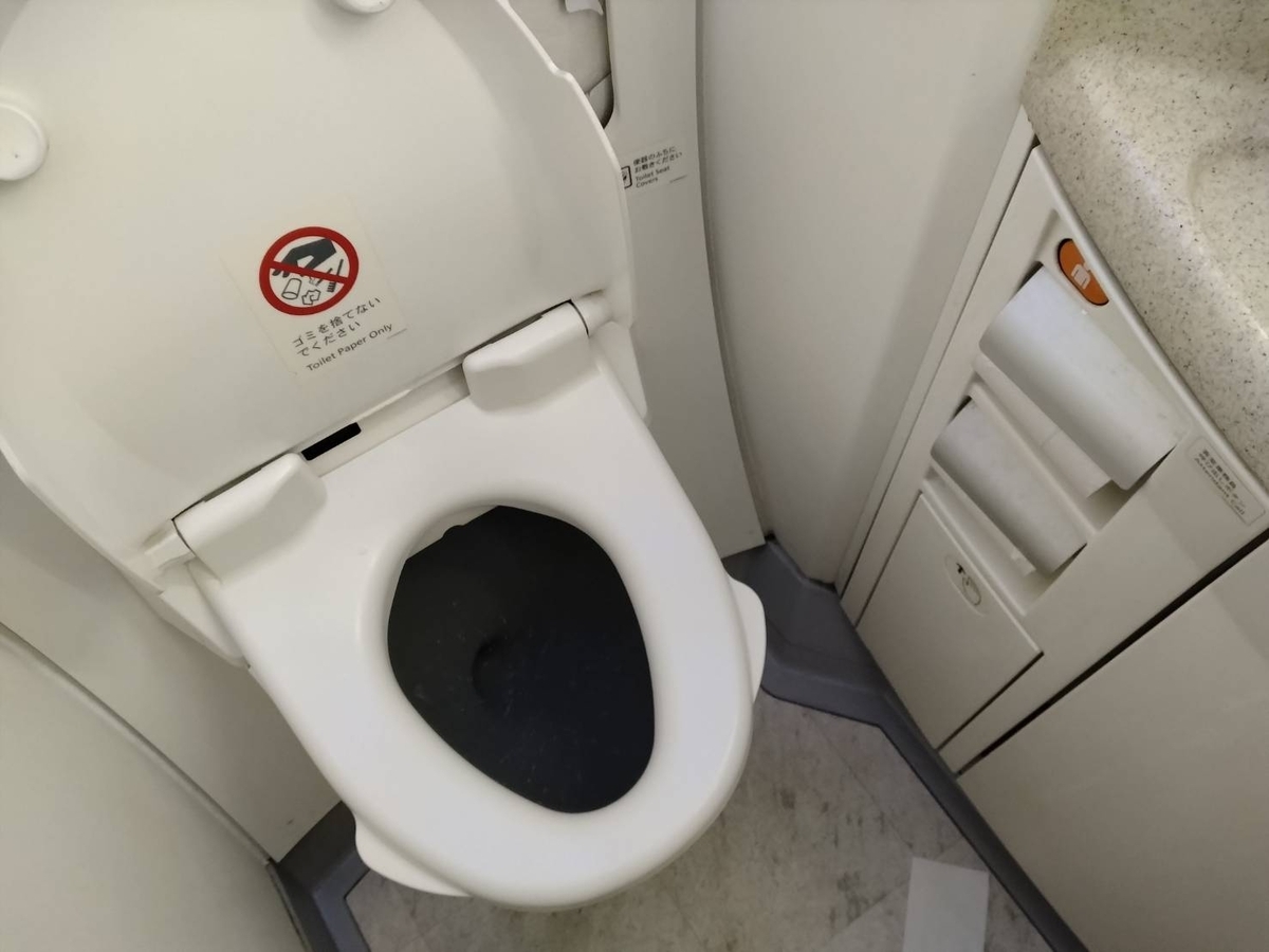 JAL国際線トイレの様子