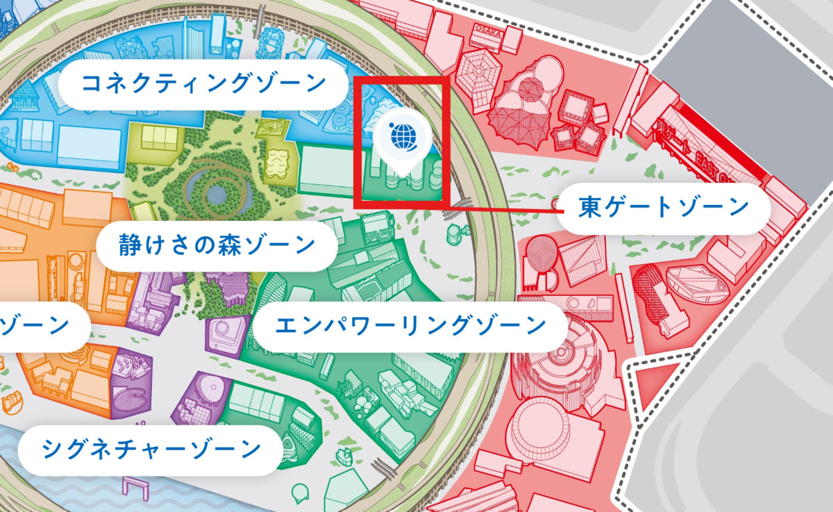 マレーシアパビリオンの場所